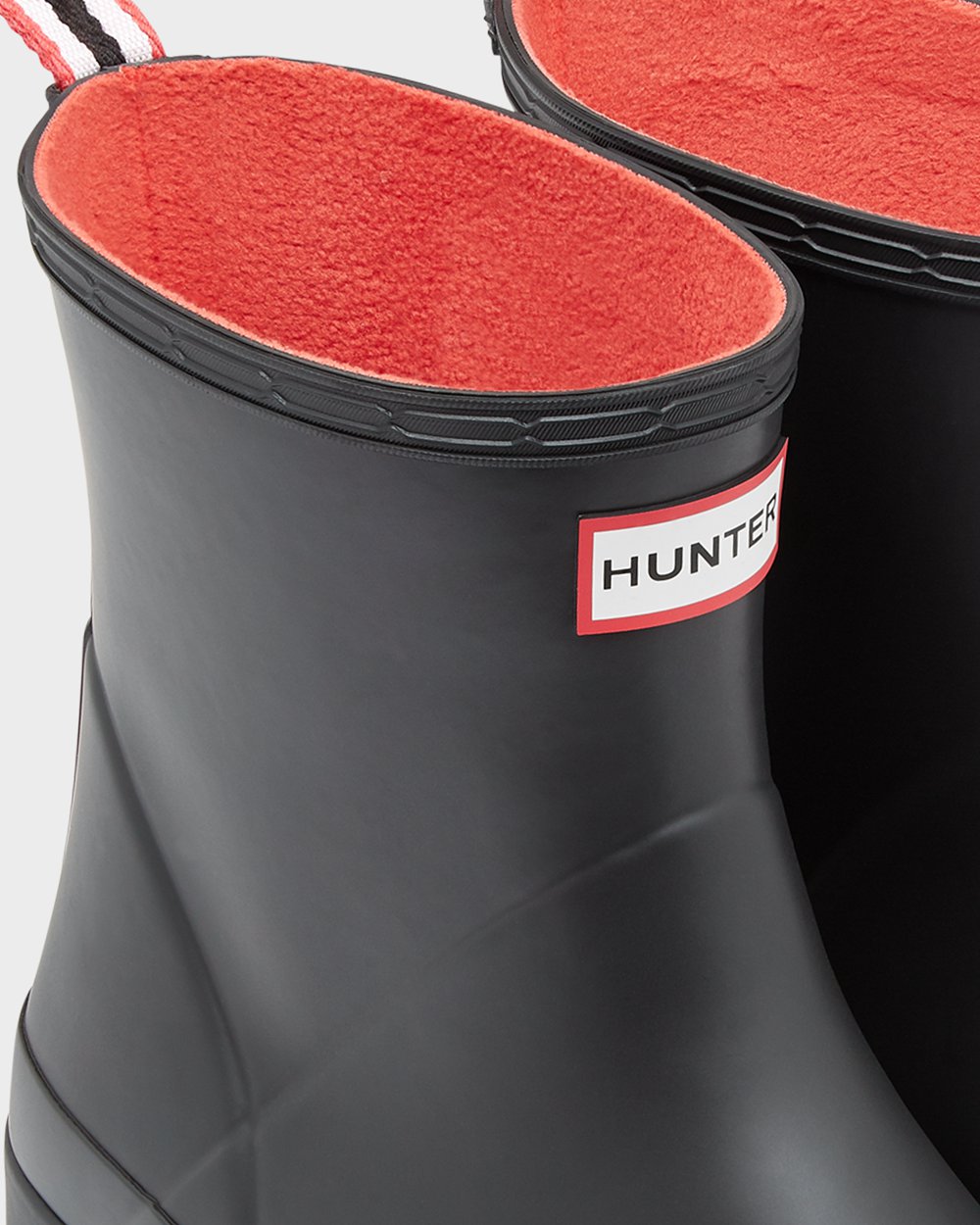 Hunter Original Insulated Short Rain Play Boots - Online Shop Mens Black - BVWKFN237